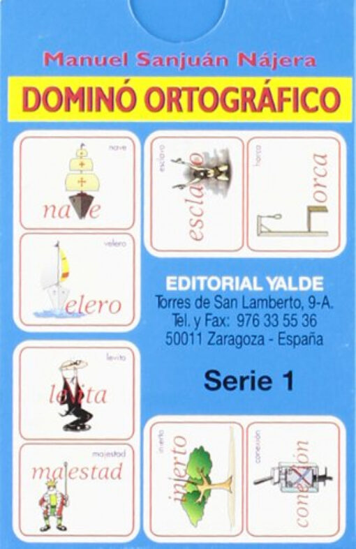 DOMINO ORTOGRAFICO (5-12 AÑOS) 36 CARTAS