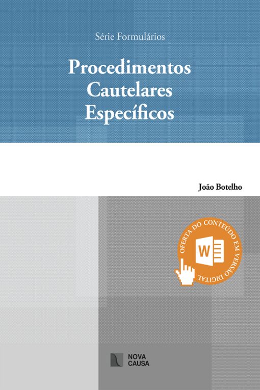 PROCEDIMENTOS CAUTELARES ESPECÍFICOS